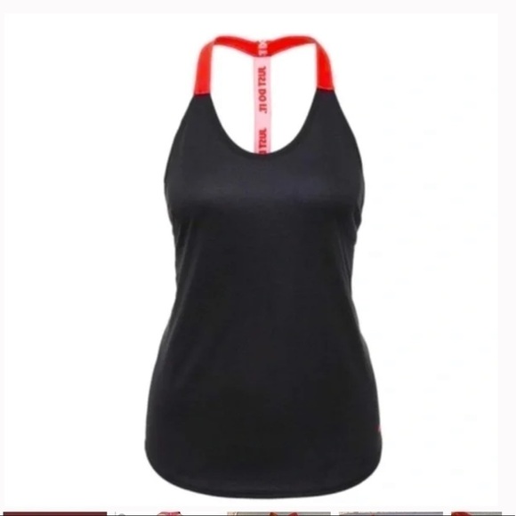 Nike Dri-fit Elastika Tank Top black and red - Picture 1 of 5